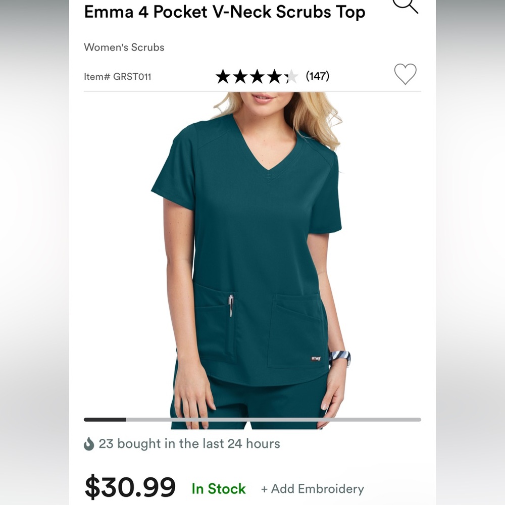 Scrubs Top Greys Anatomy